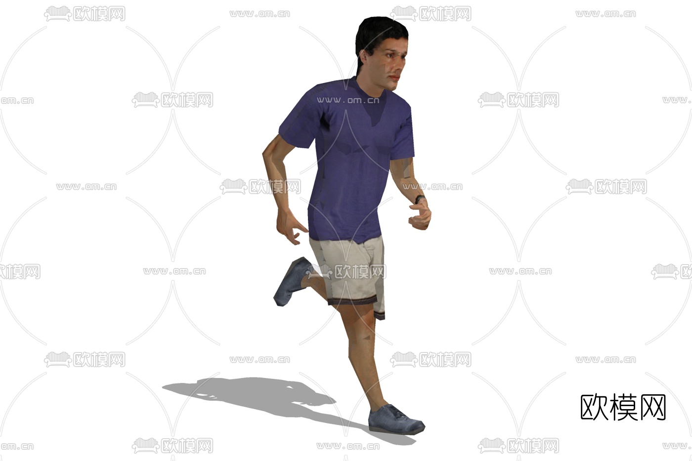 现代跑步男性免费su模型下载