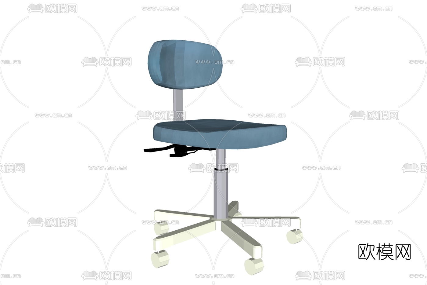 现代布艺办公椅免费su模型下载