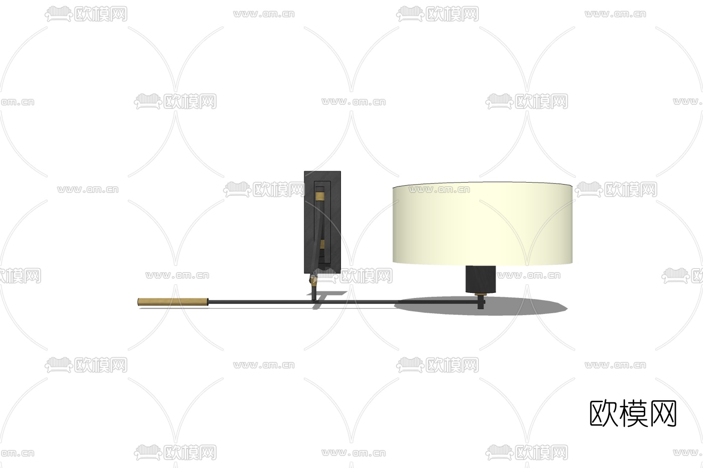 现代壁灯免费su模型下载