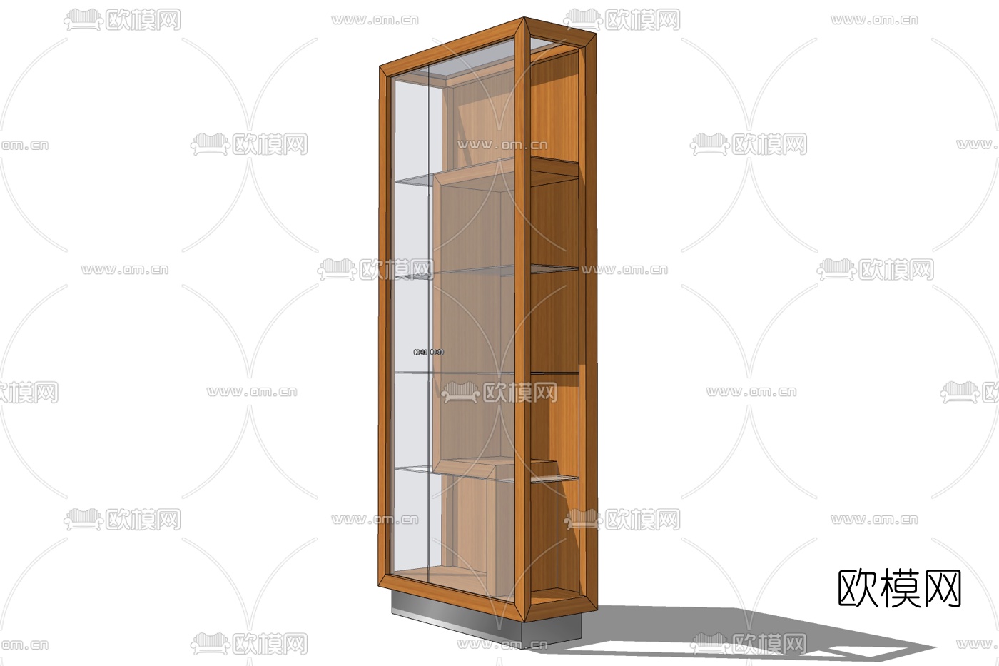 现代酒柜免费su模型下载