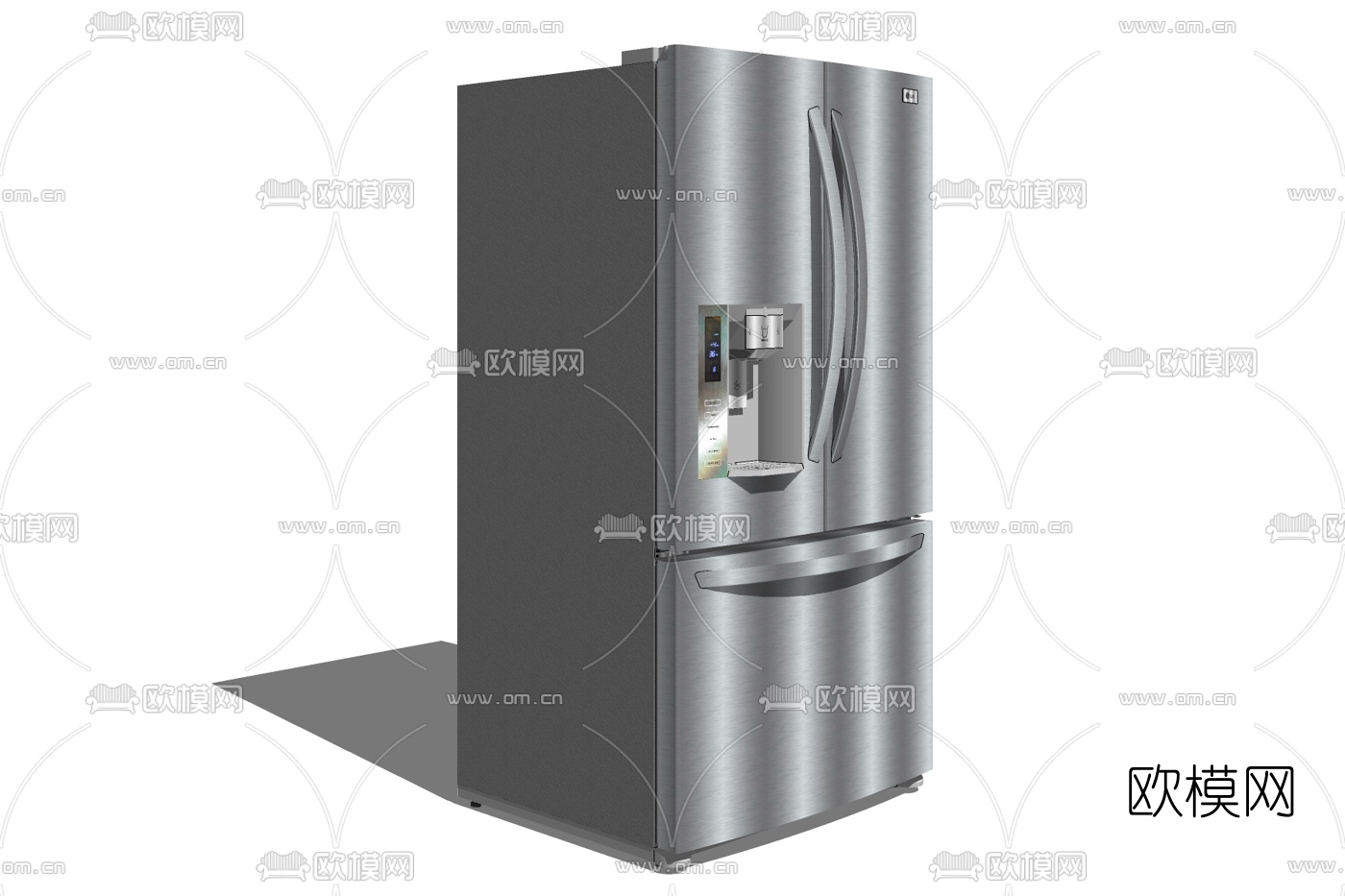 现代冰箱免费su模型下载