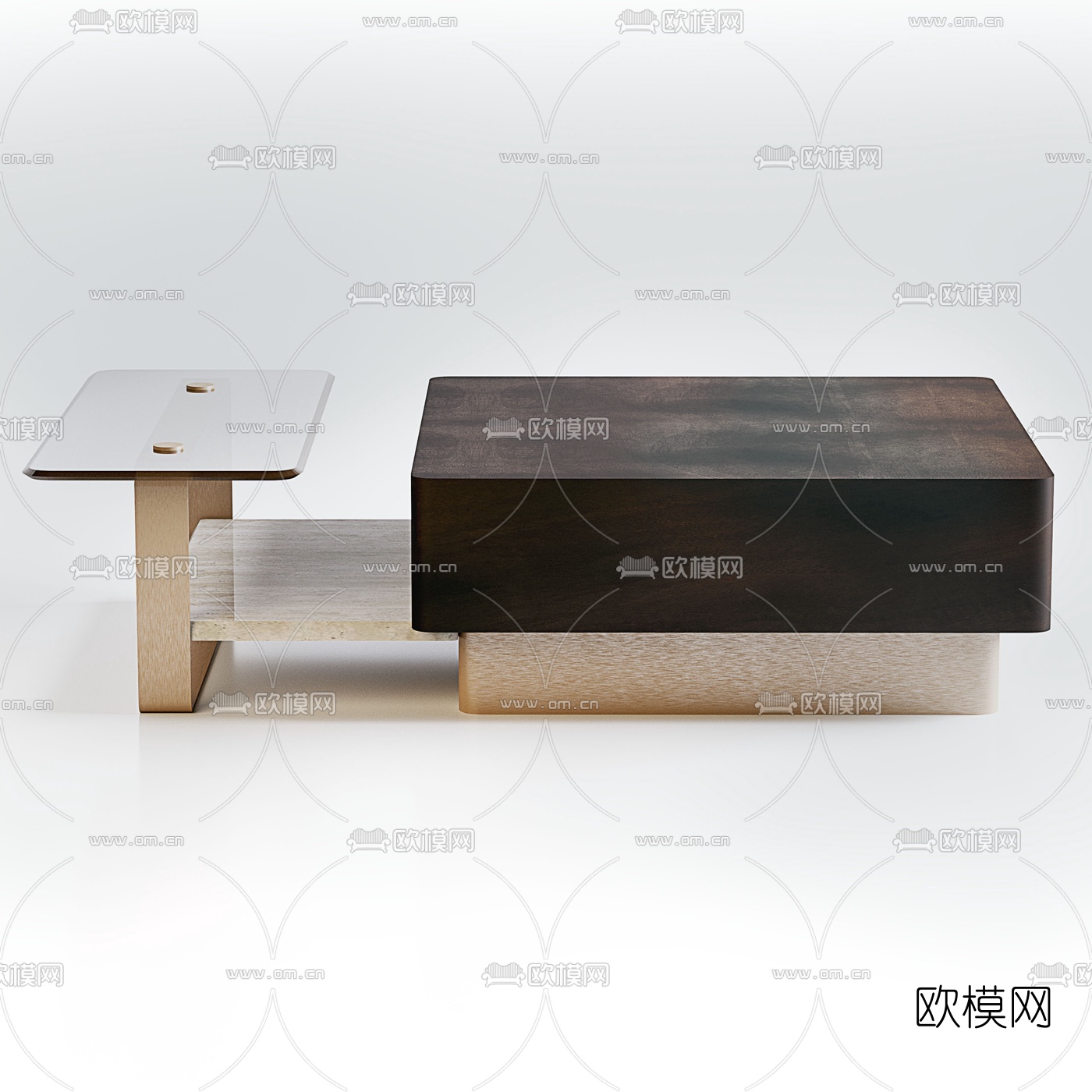 现代简约茶几3d模型