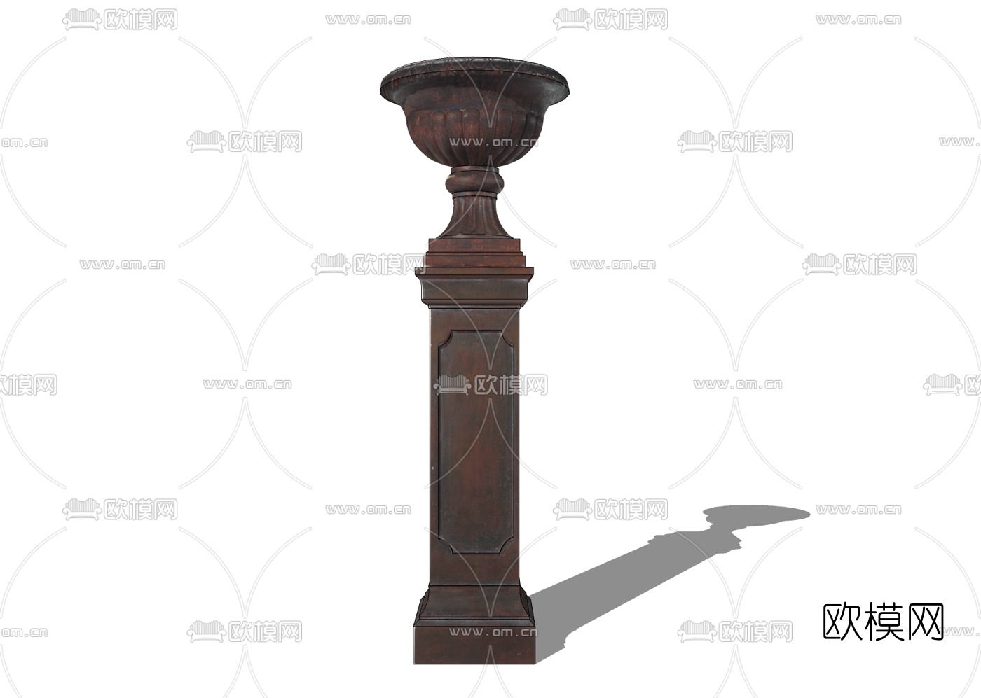 欧式花钵免费su模型下载