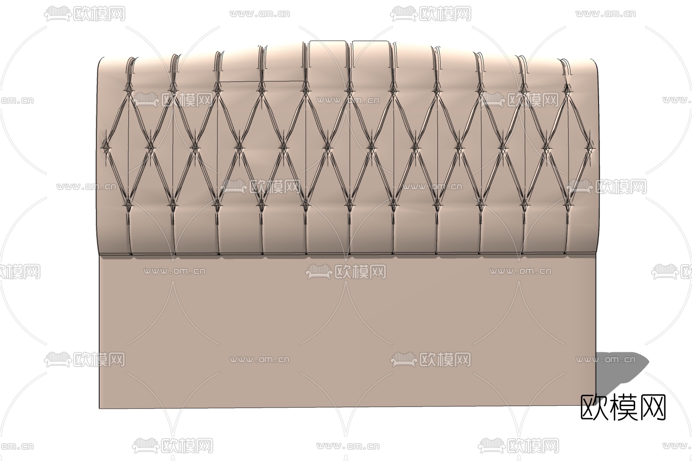 现代布艺软包免费su模型下载