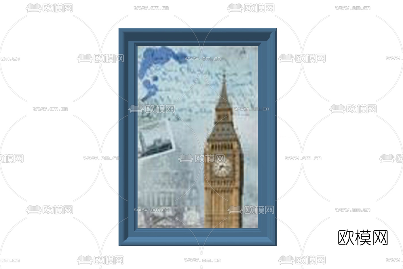 简欧装饰画免费su模型下载