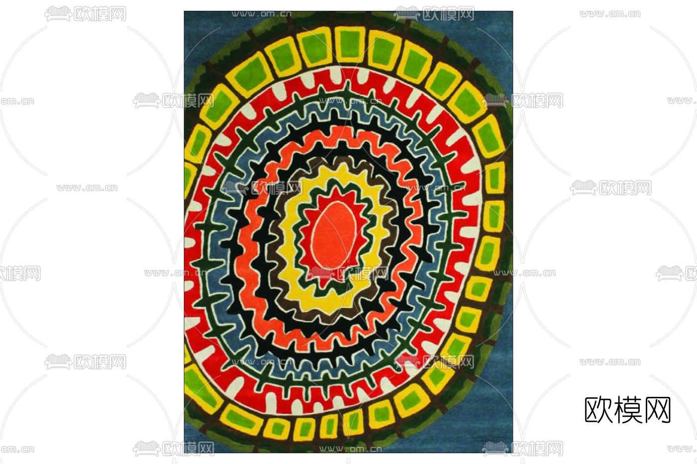 简欧地毯免费su模型下载