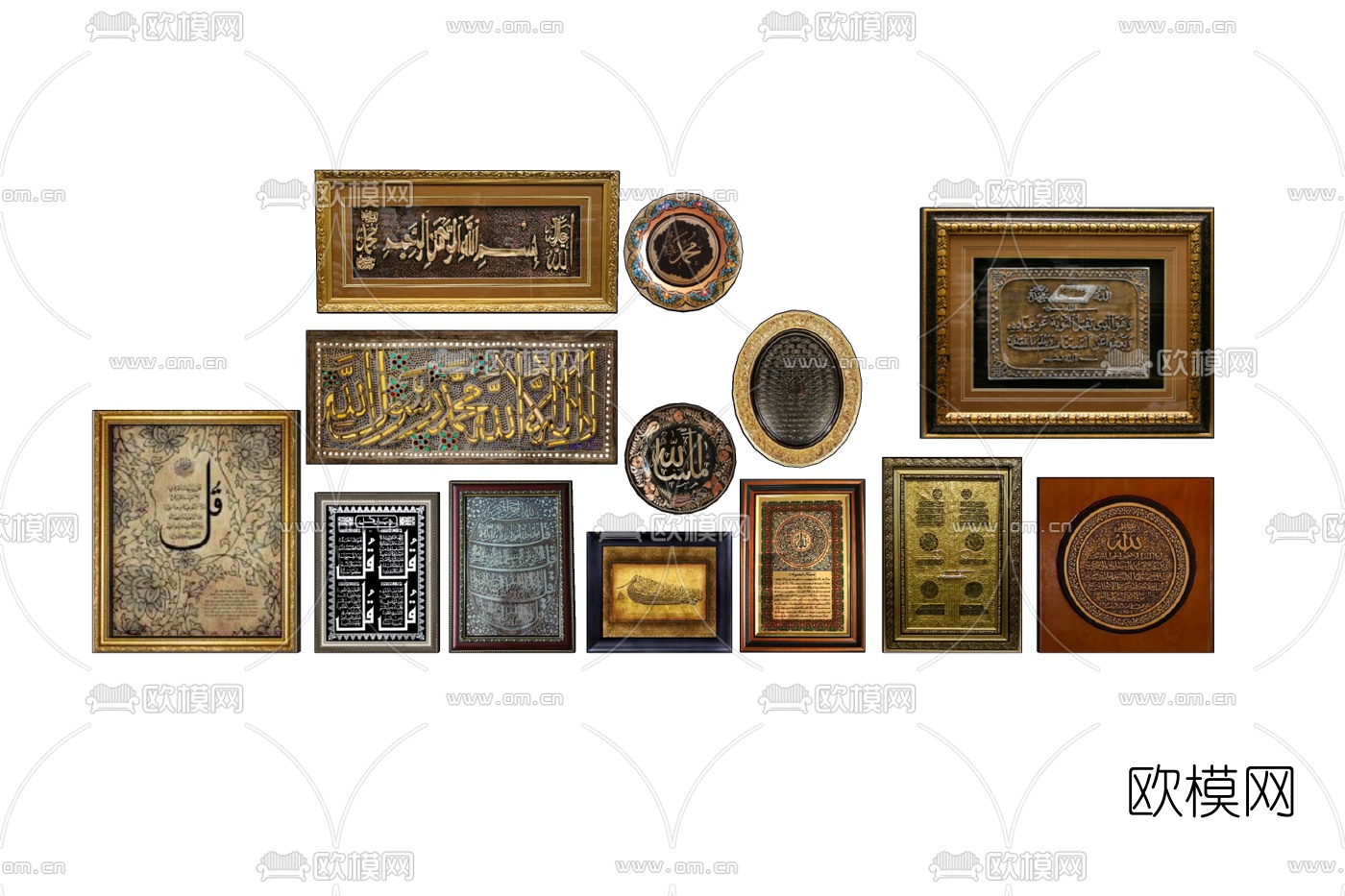 欧式装饰画免费su模型下载