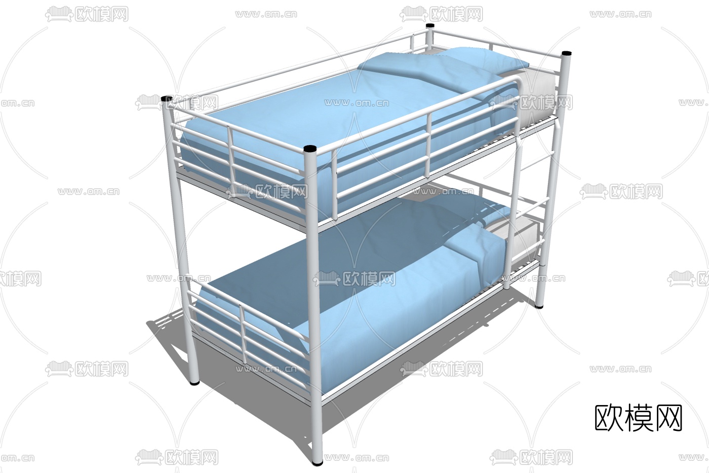工业风儿童床免费su模型下载