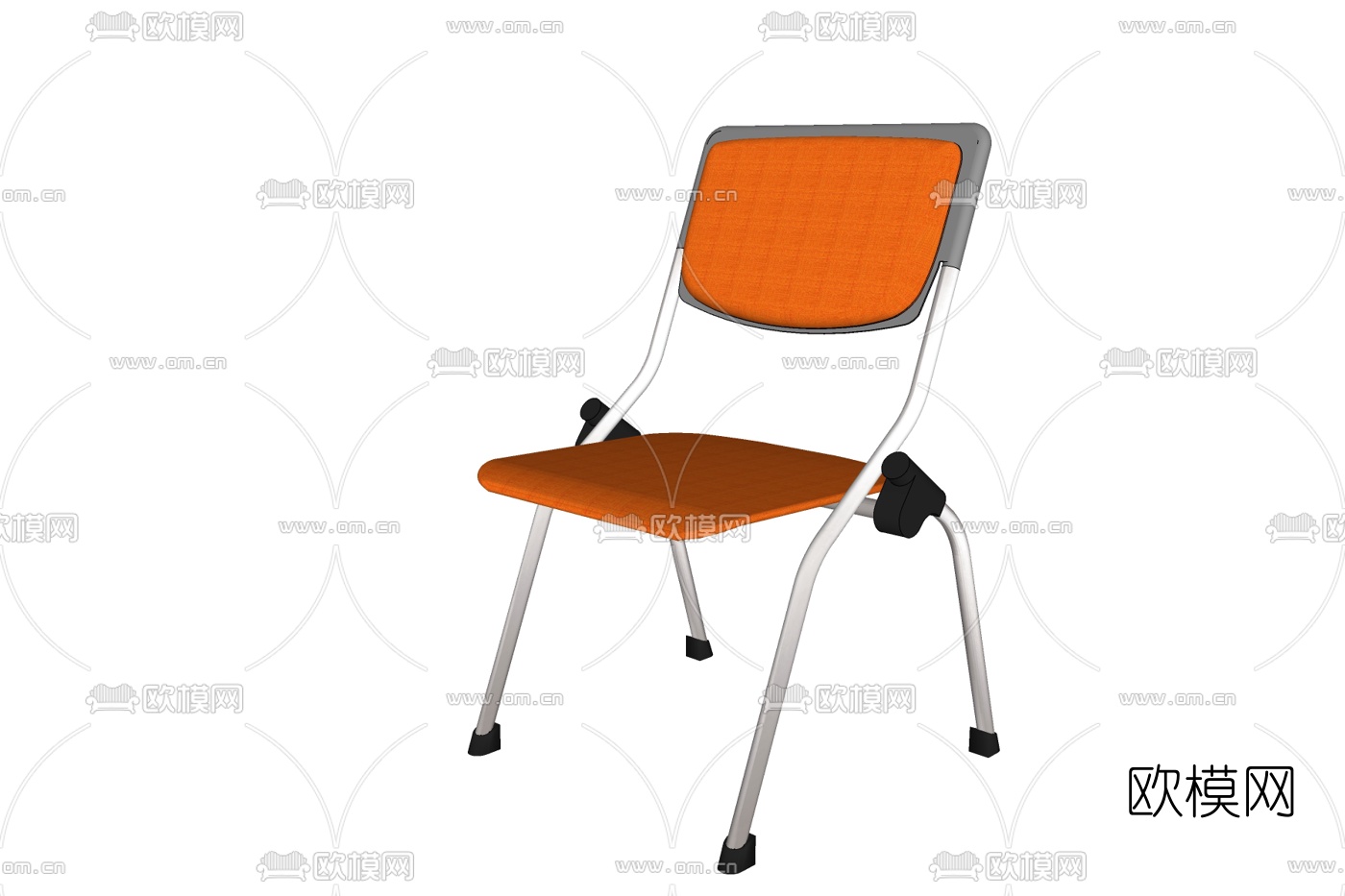 现代铁艺休闲椅免费su模型下载