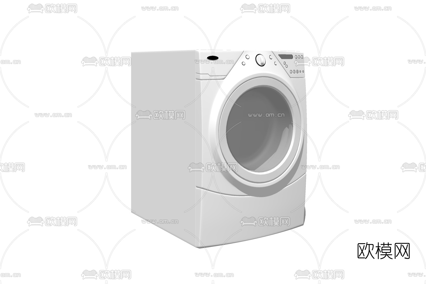 现代洗衣机免费su模型下载