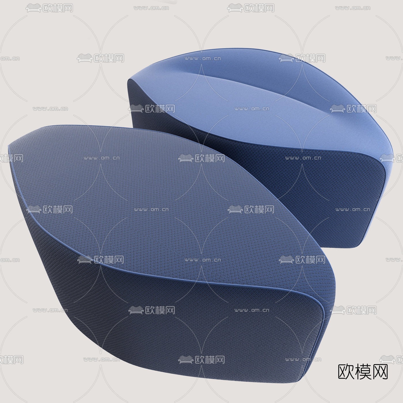 现代公共异形沙发3d模型