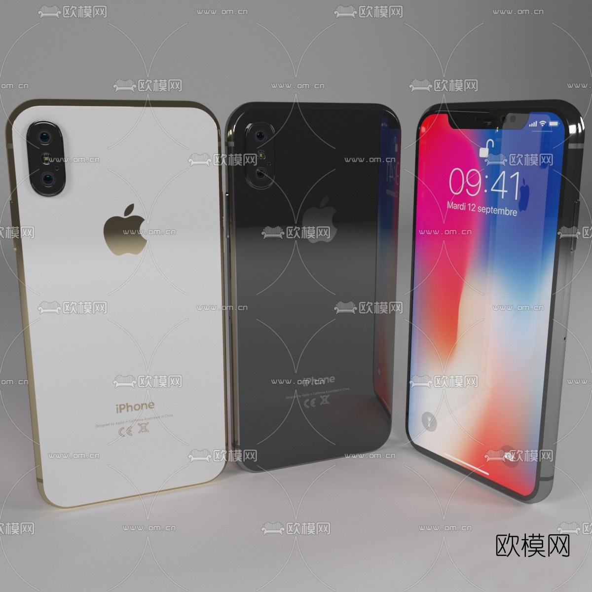 现代苹果手机3d模型下载