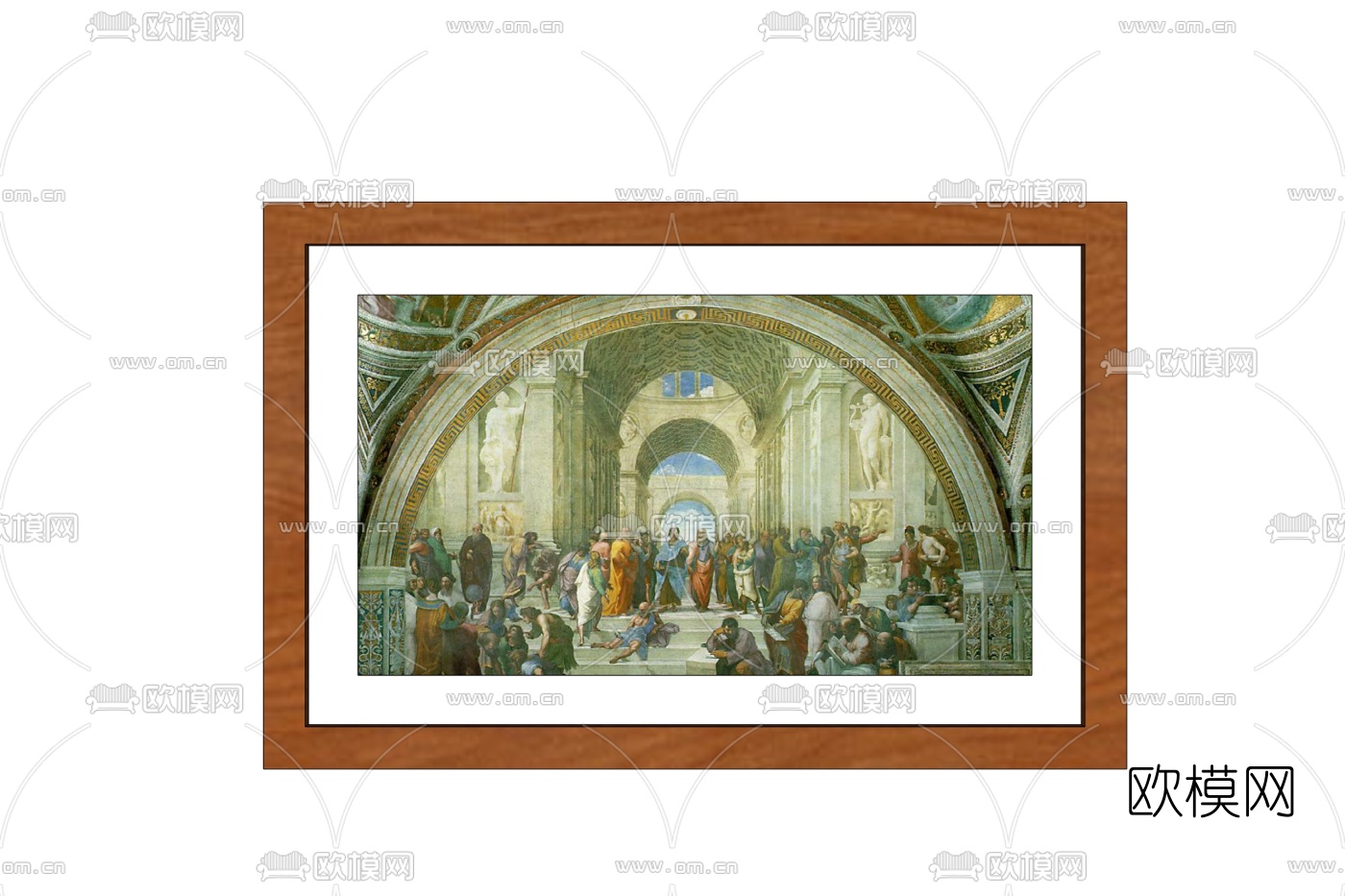 现代人物挂画免费su模型下载