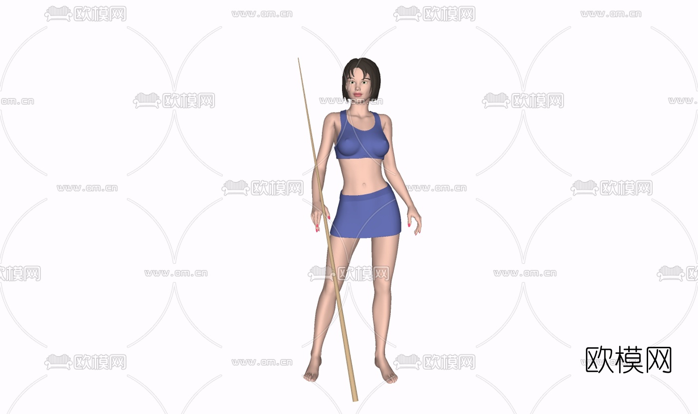 现代女性人物免费su模型下载