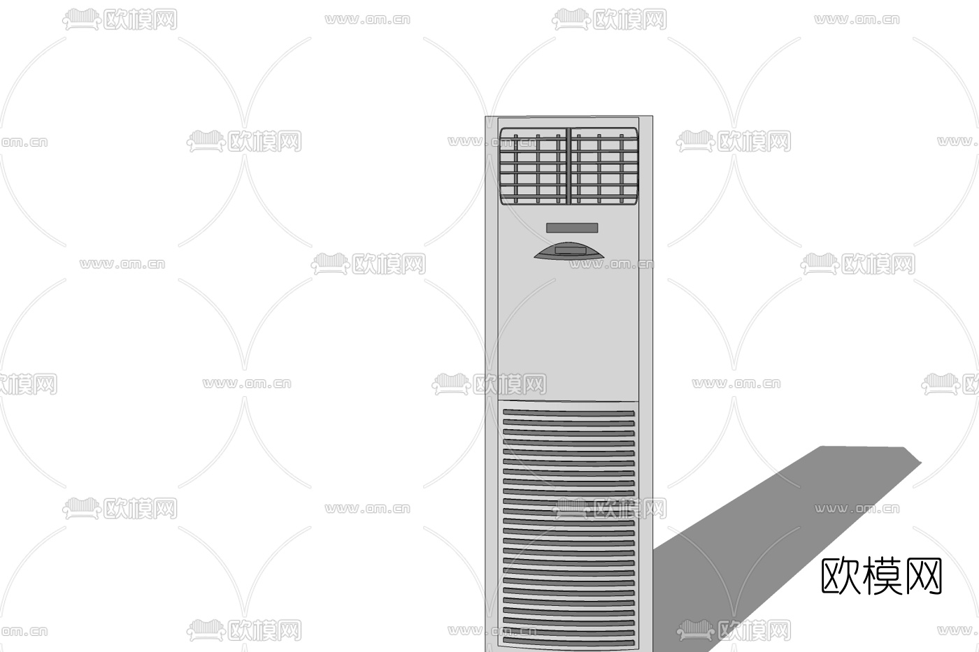 现代空调免费su模型下载