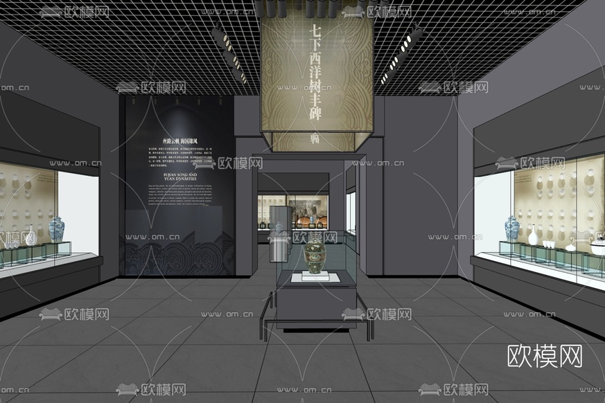 现代博物馆免费su模型下载_ID10401186_sketchup模型下载-欧模网