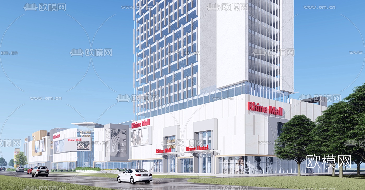 现代酒店su模型下载（渲染图5）