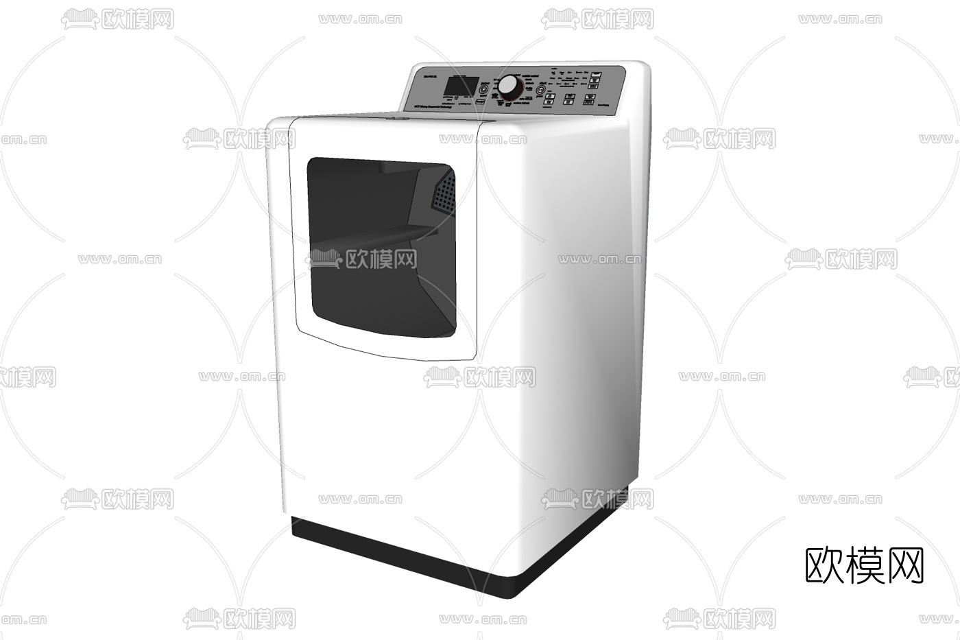 现代洗衣机免费su模型下载