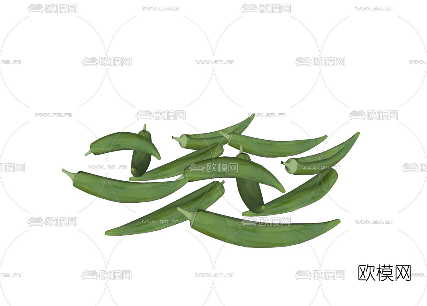 现代蔬菜免费su模型下载