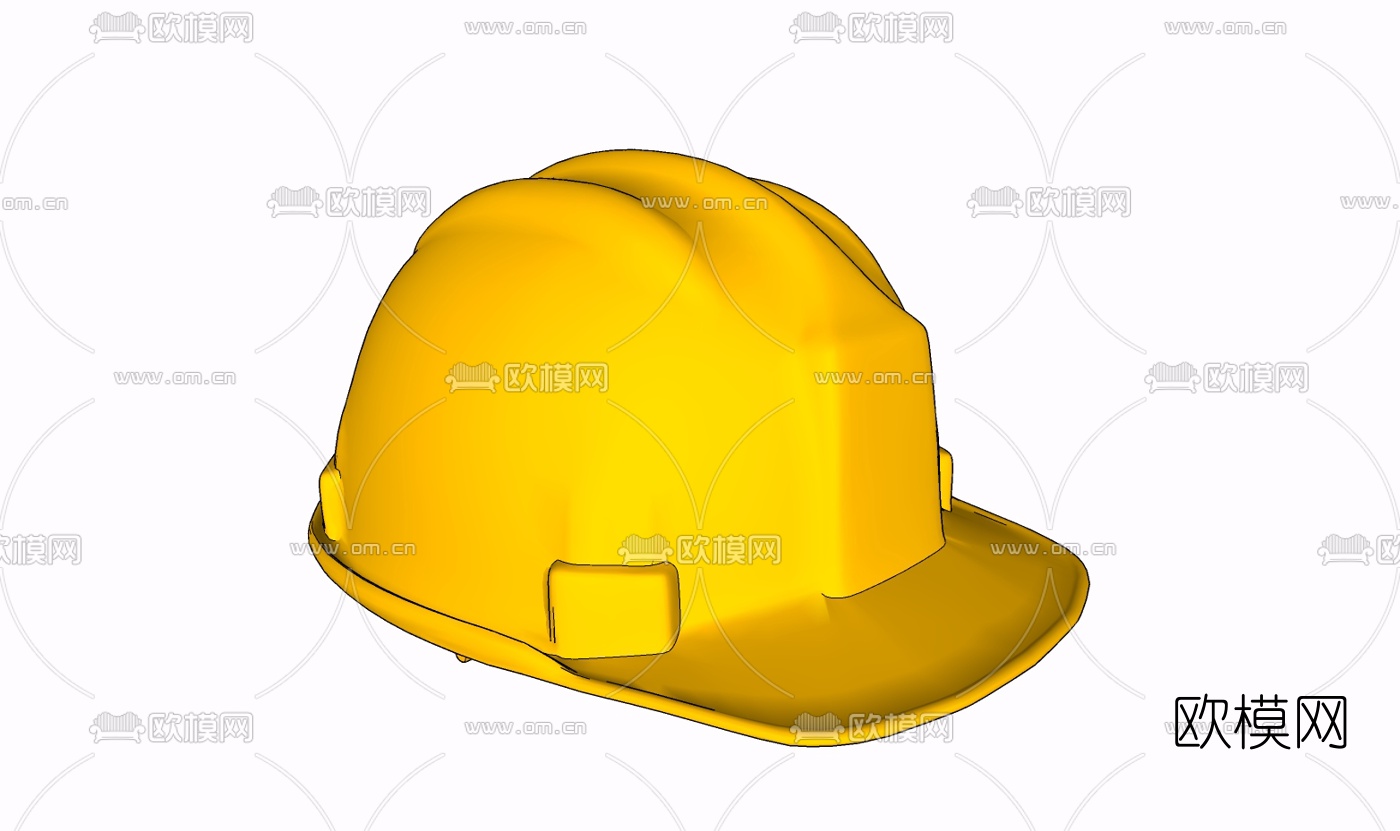 现代安全帽免费su模型下载