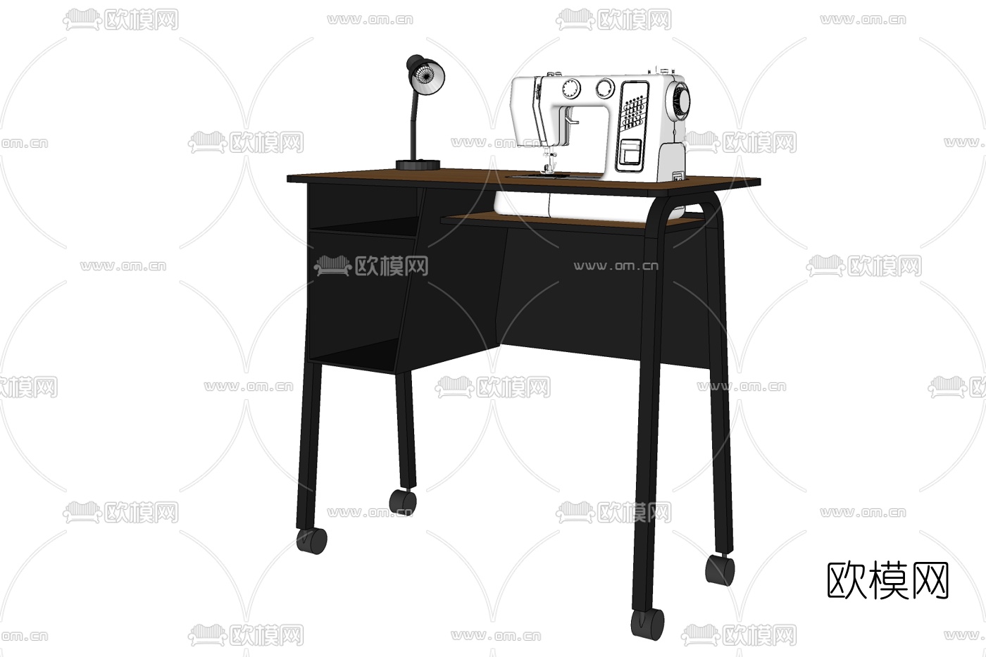 现代缝纫机免费su模型下载
