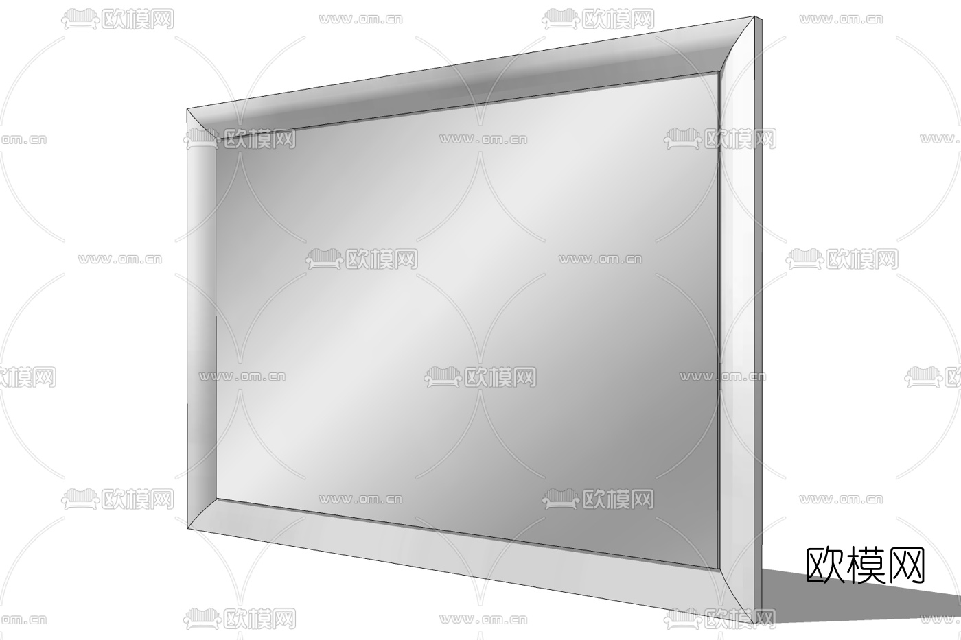 现代镜子免费su模型下载