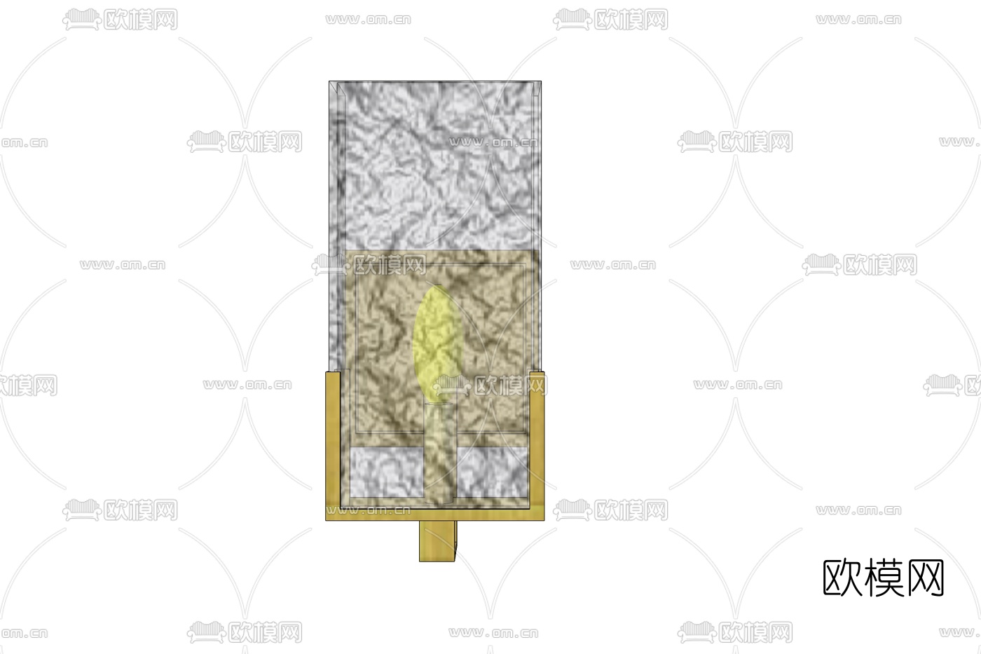 现代玻璃壁灯免费su模型下载