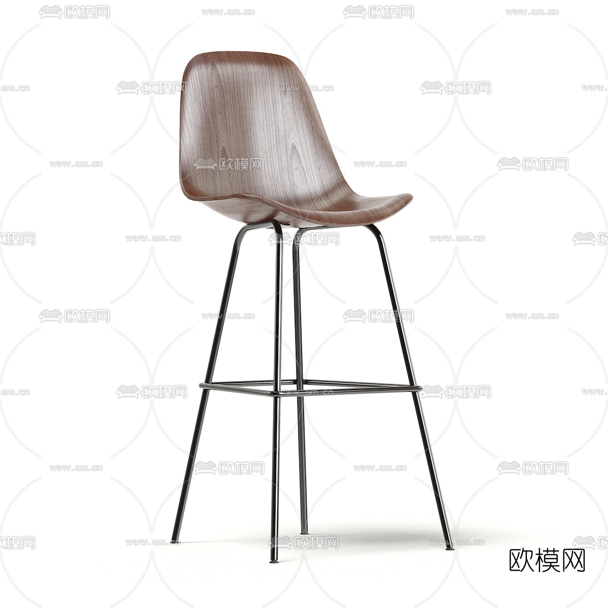 现代简约吧台椅3d模型