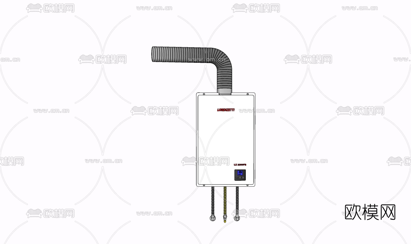 现代配电箱免费su模型下载