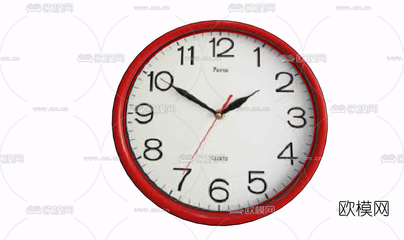 现代挂钟免费su模型下载