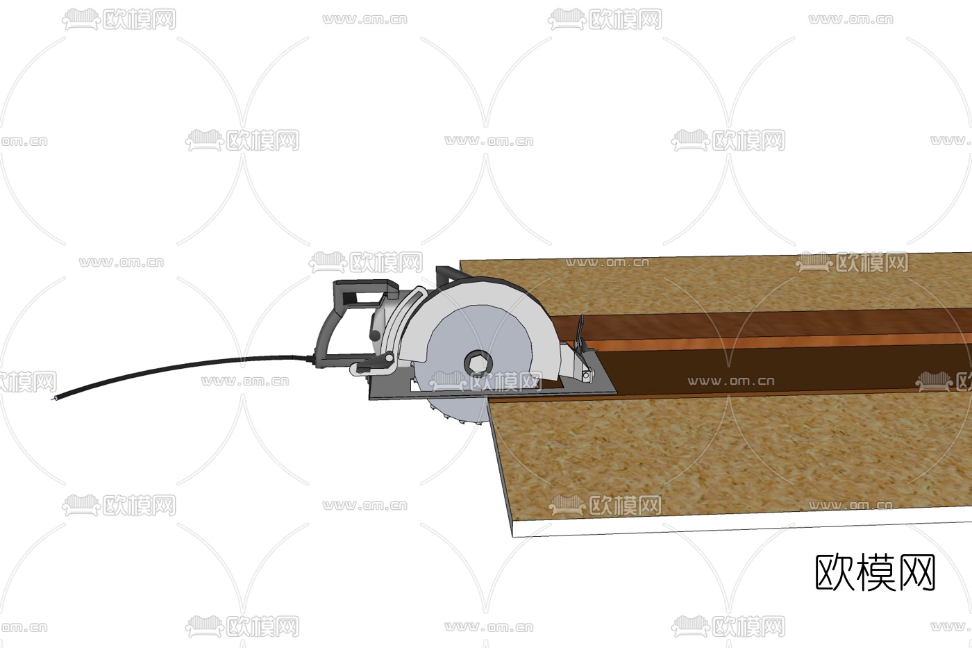 现代切割机免费su模型下载