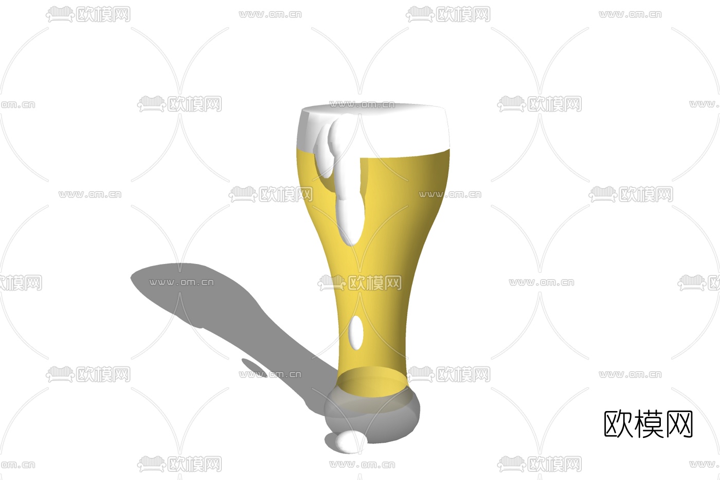 现代啤酒酒水免费su模型下载