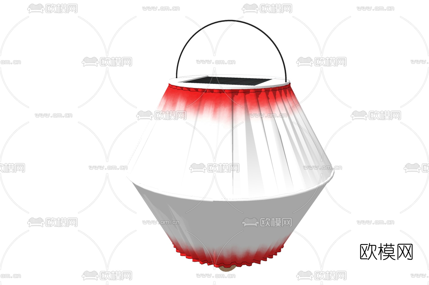 日式手提灯笼免费su模型下载