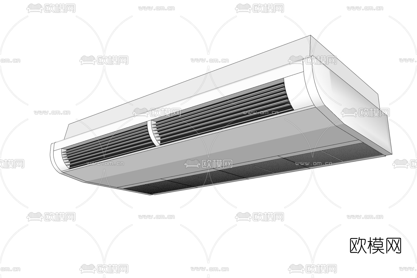 现代中央空调免费su模型下载