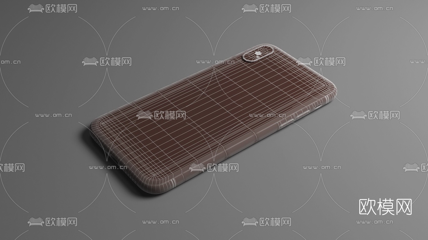 现代苹果手机3d模型