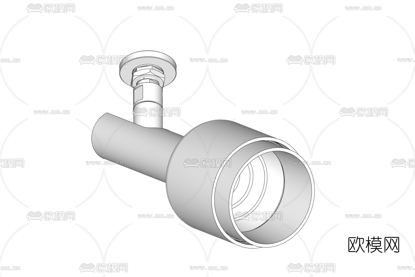 现代射灯免费su模型下载