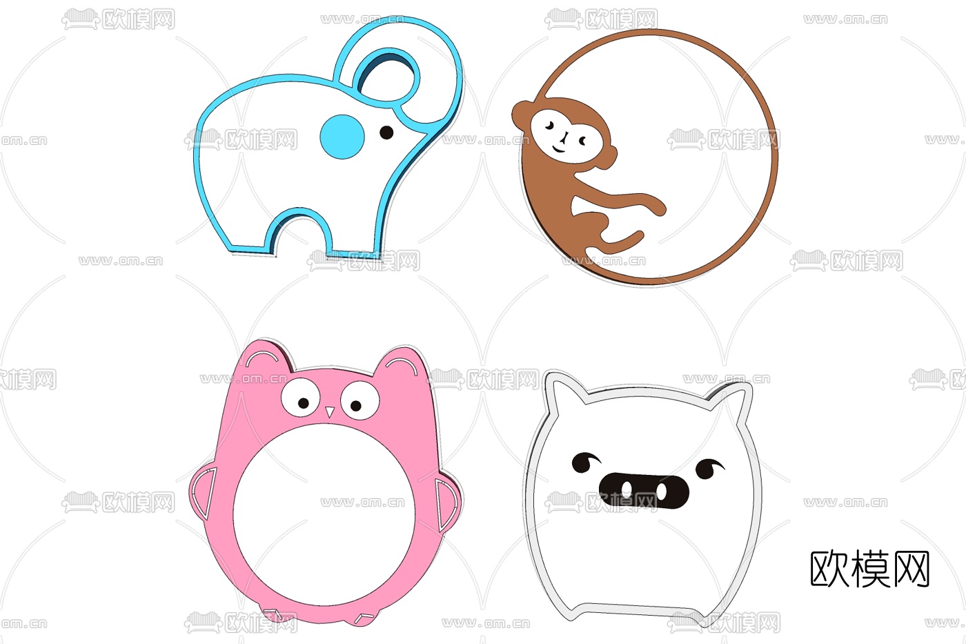 现代儿童壁灯免费su模型下载