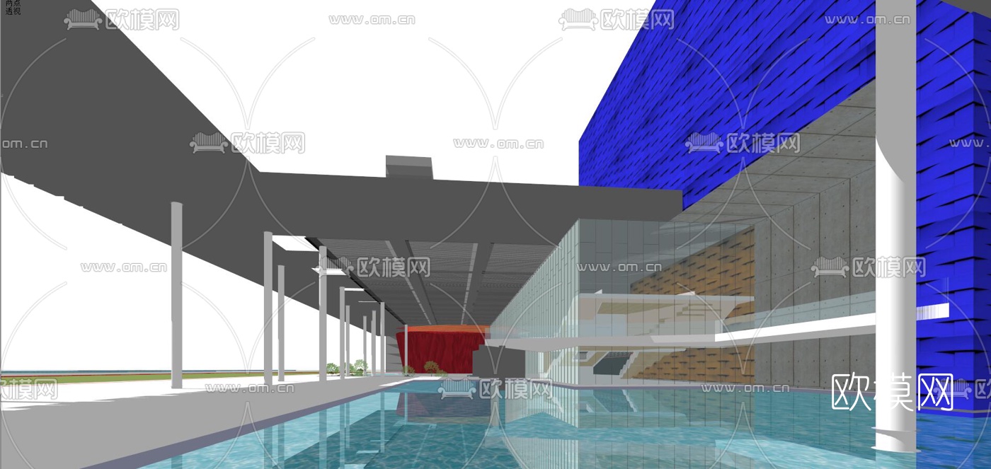 现代科技会馆su模型下载（渲染图8）