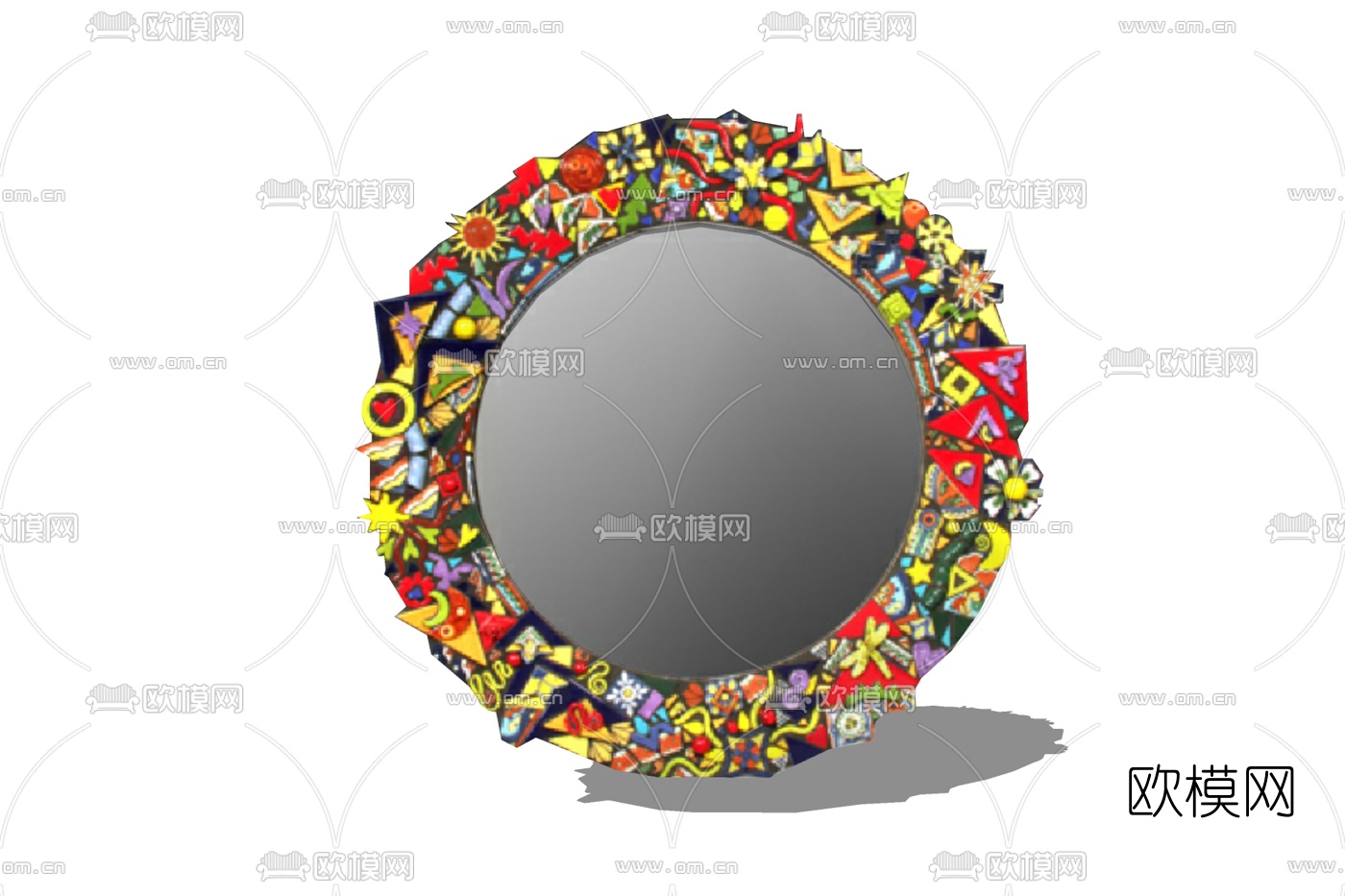 简欧镜子免费su模型下载