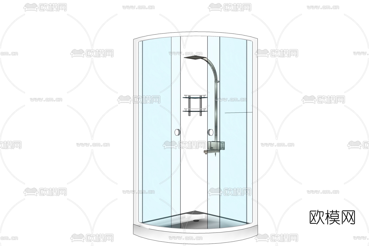 现代淋浴房免费su模型下载