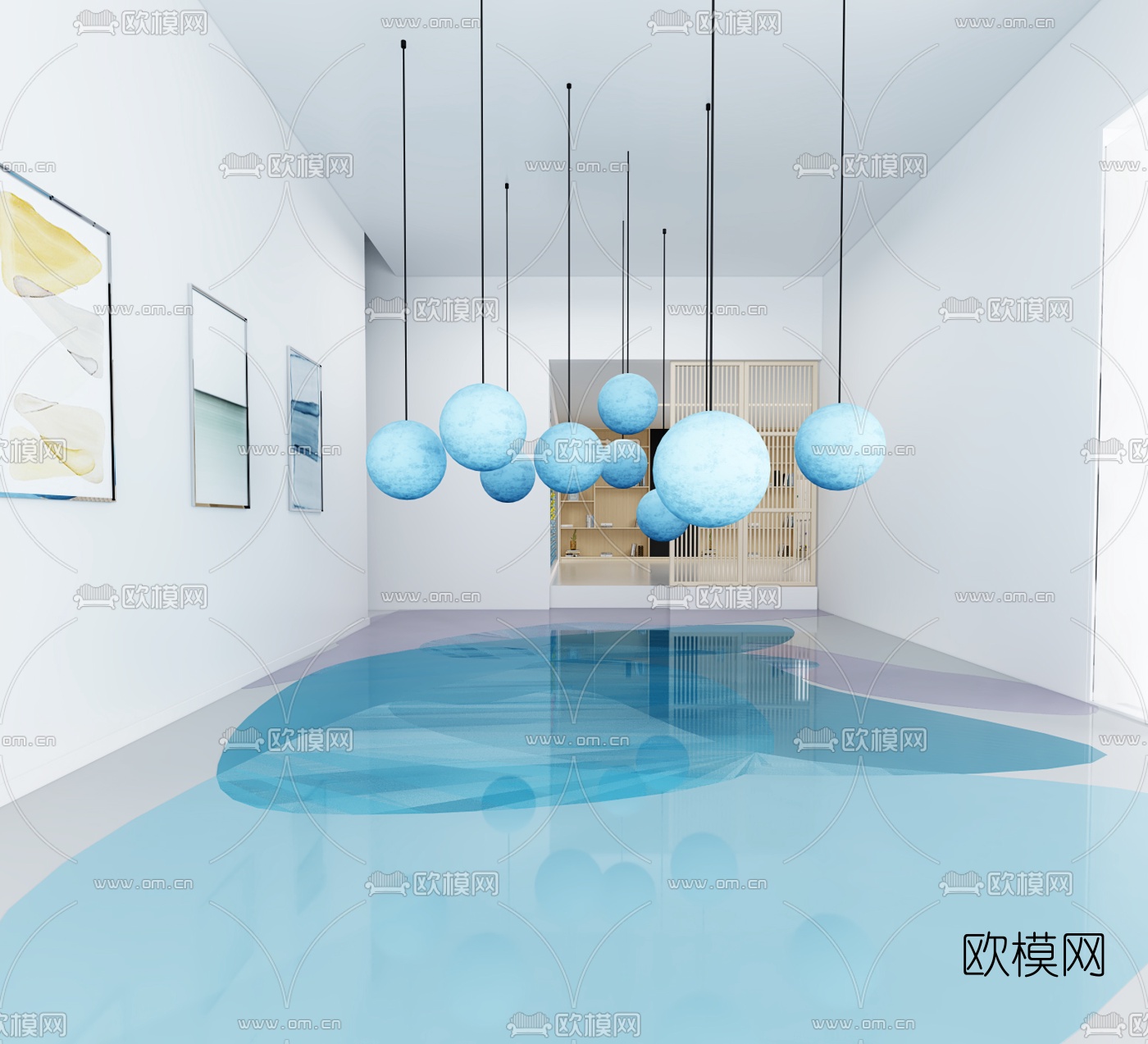 现代室内儿童休闲中心3d模型下载（渲染图6）