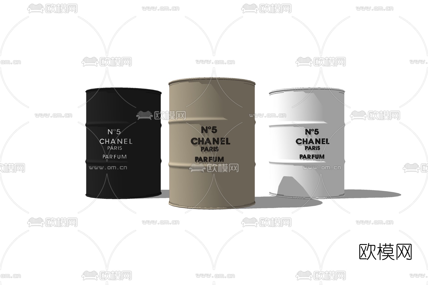 工业风装饰品免费su模型下载