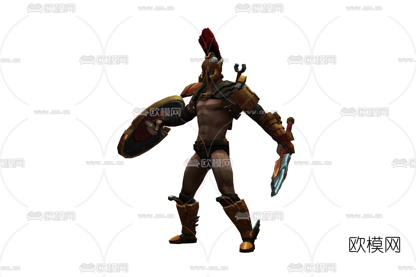 现代古罗马战士免费su模型下载