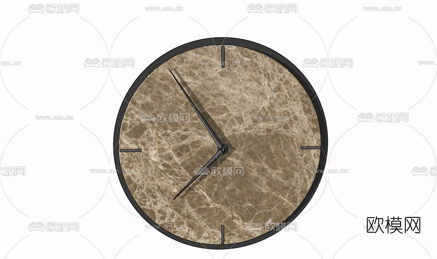 现代挂钟免费su模型下载