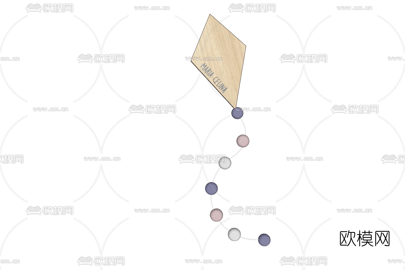北欧儿童挂件免费su模型下载