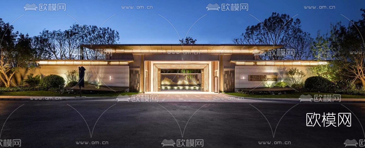 现代售楼处su模型下载（渲染图4）