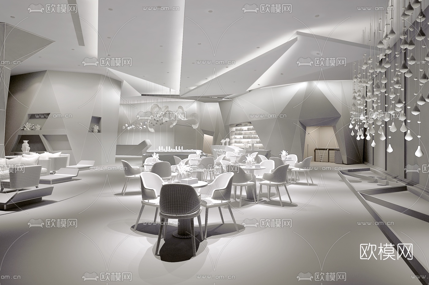 HWCD设计 青岛龙湖光年售楼处3d模型
