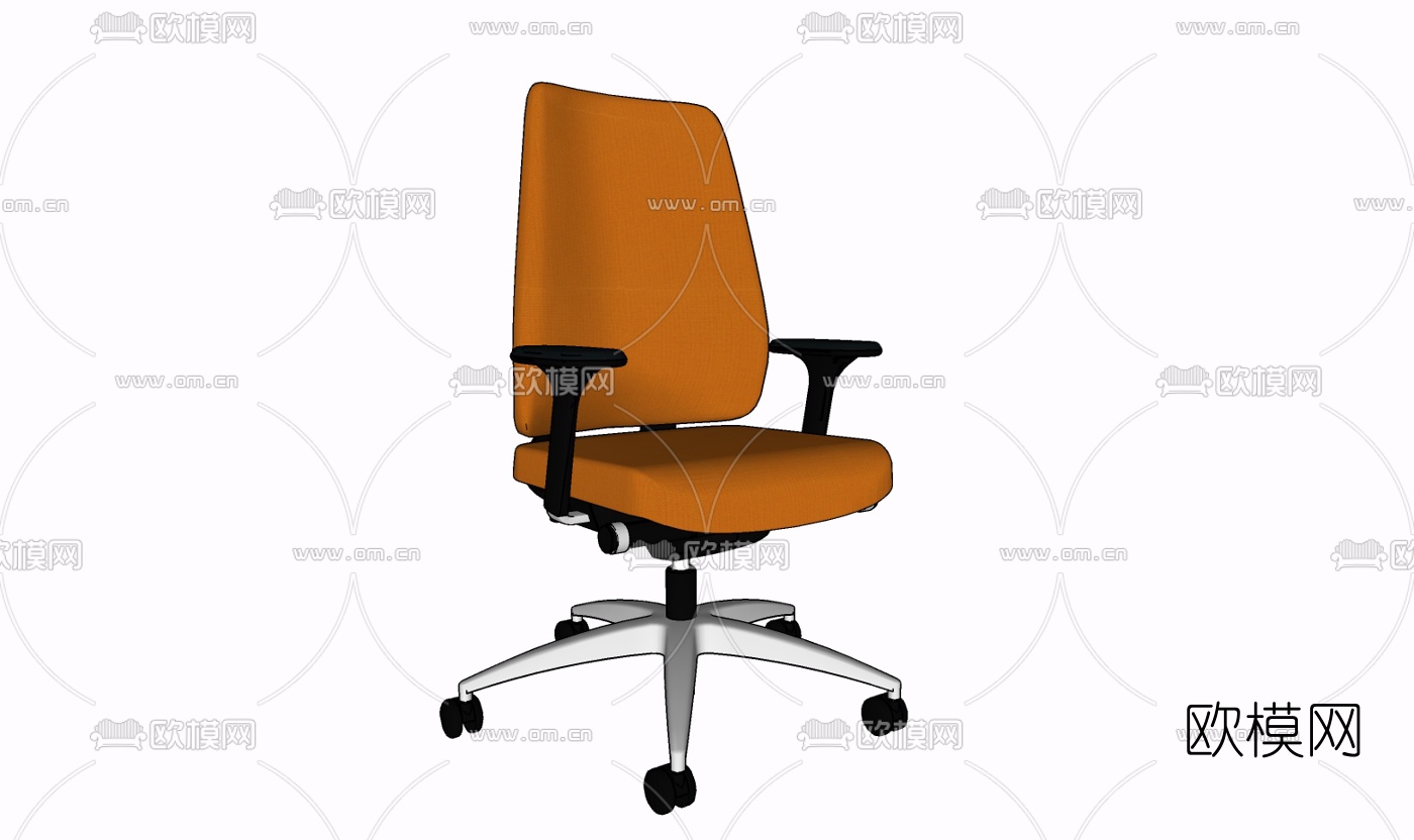 现代旋转办公椅免费su模型下载