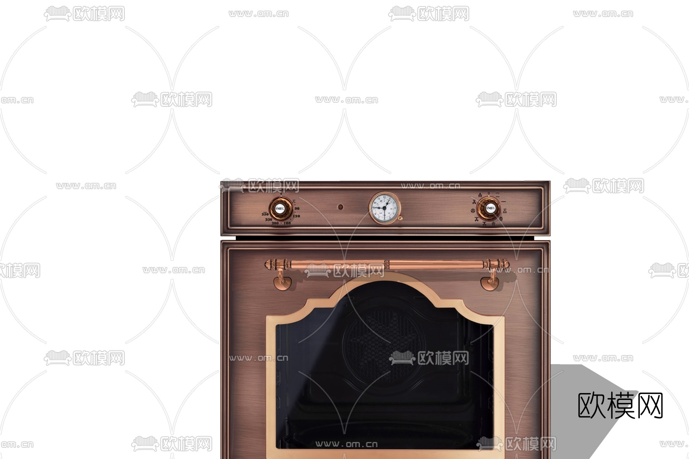 欧式轻奢电蒸箱免费su模型下载