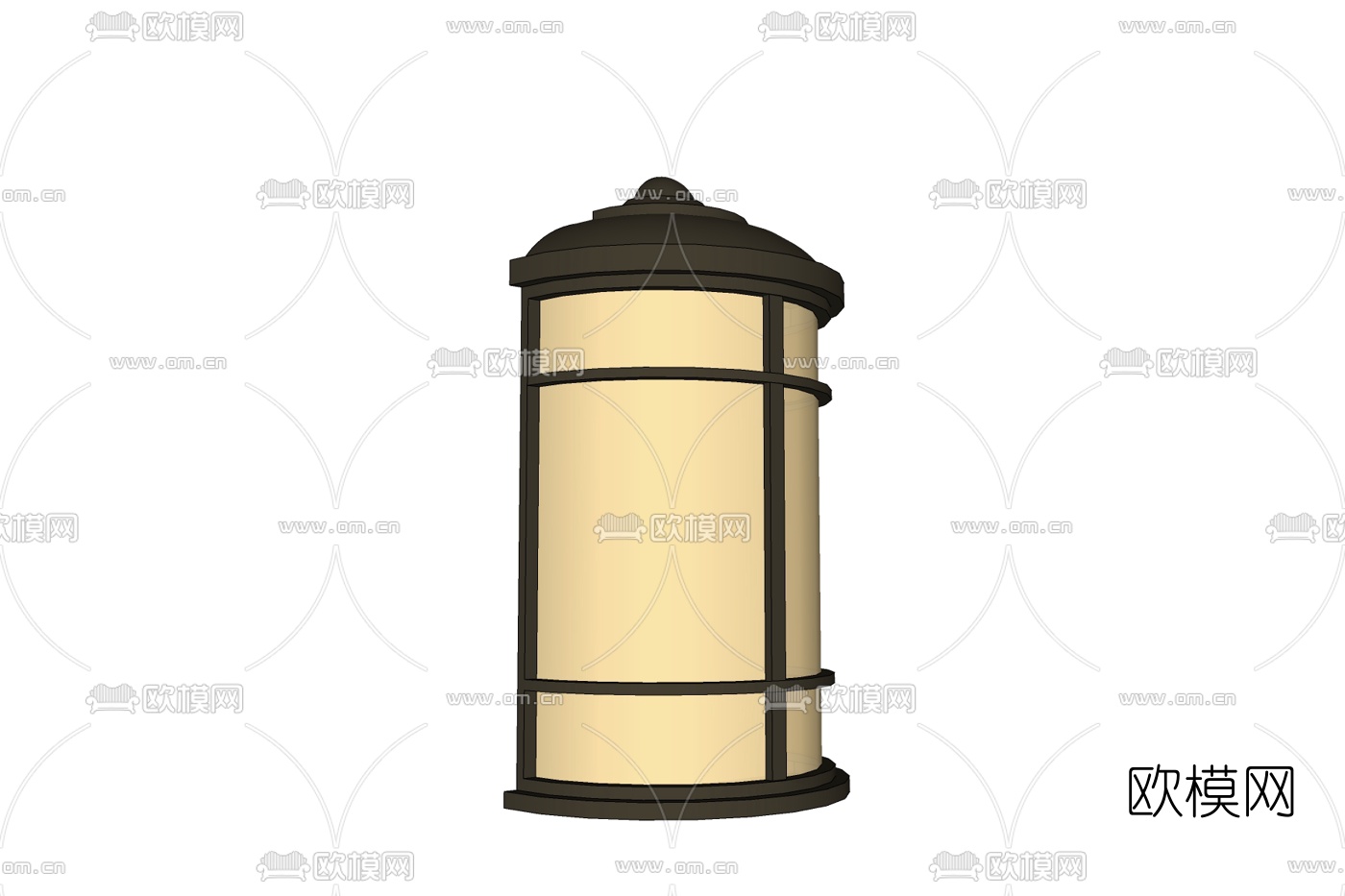 工业风金属壁灯免费su模型下载